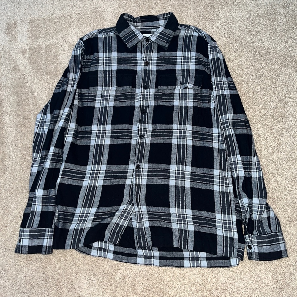 Vintage black flannel